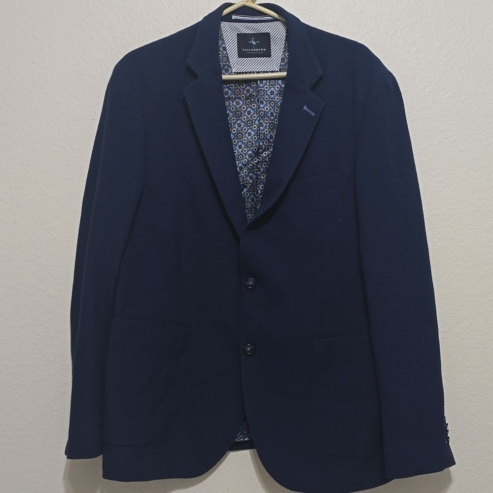 Tailorbyrd Textured Blue Blazer size‎ 42R
